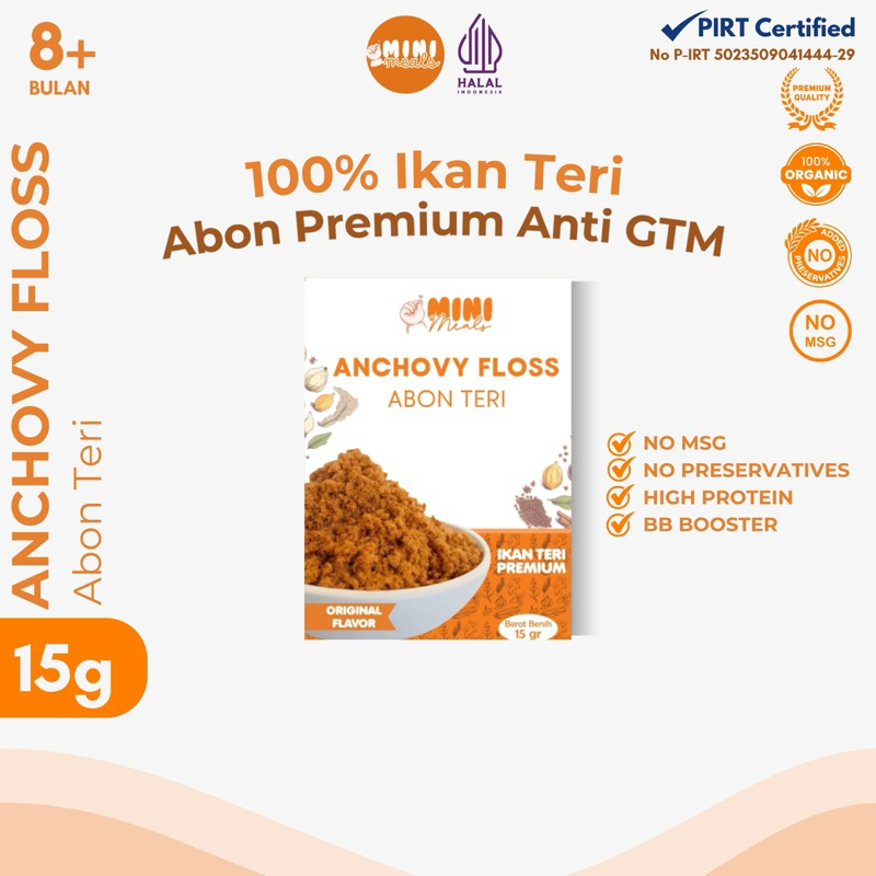 

Abon Teri Mini Meals Premium Anchovy Floss Abon MPASI Abon Bayi Anak Booster Bayi Anti GTM Abon Sapi Abon Ayam Abon Ikan Abon Teri Penambah Nafsu Makan Anak Penambah Berat Badan Bayi Anak Sumber Protein No MSG No Pengawet Abon Premium Makanan MPASI Bayi