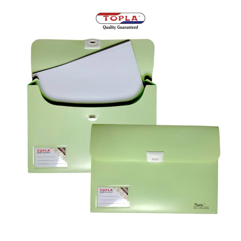 

TOPLA Carry File 8850 - Map Dokumen Jinjing F4 Pastel Tebal 3cm - Solusi Penyimpanan Berkas Rapi