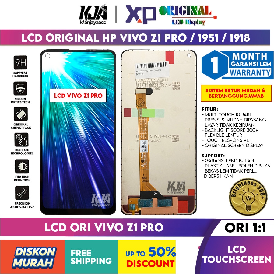 ❤️ LCD Original ❤️ Vivo Z1 Pro / 1951, 1918 , PD1911F_EX LCD Touchscreen Hp ORI
