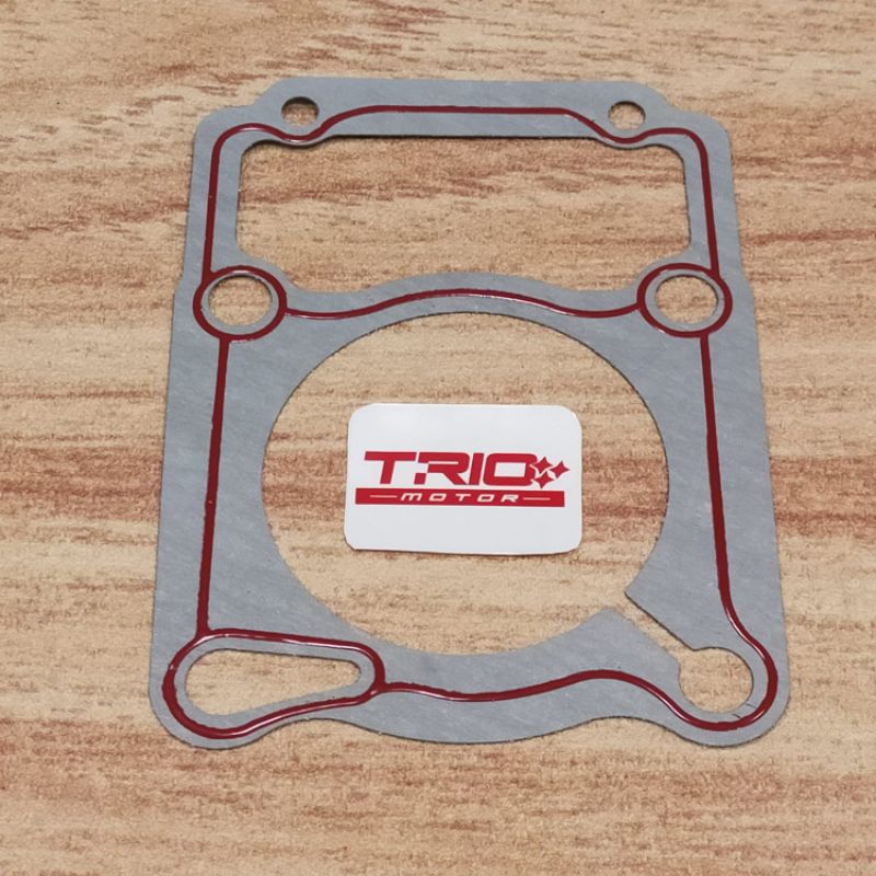 gasket cylinder blok bawah viar radiator 150cc 200cc perpak paking silinder blok boring seher kaisar