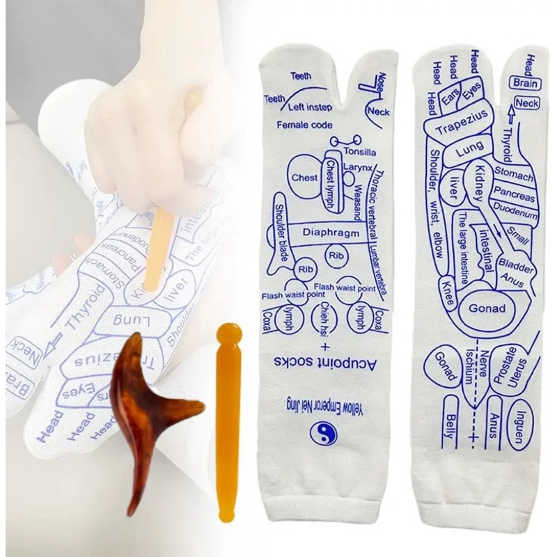 1Set Kaos Kaki Massage Kaos Kaki Pijat Refleksi Kaos Kaki Kesehatan Terapi Kaos Kaki Akupuntur Warp 