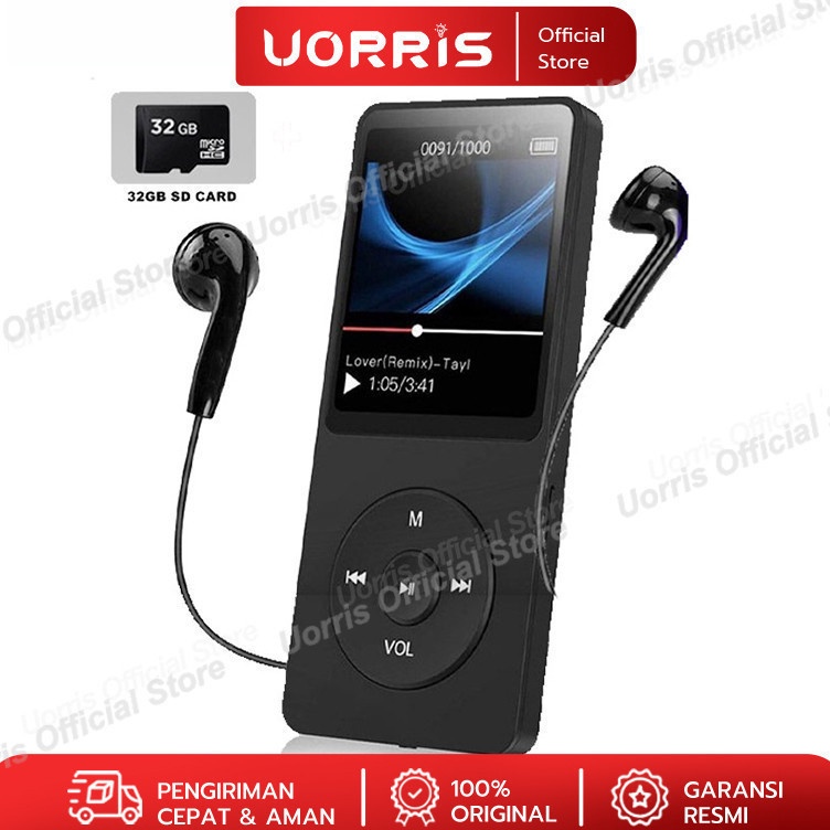 UORRIS MP4 Player Bluetooth MP3 Mini Player Bluetooth MP3 Bluetooth Speaker 32GB Card USBType C 18 I