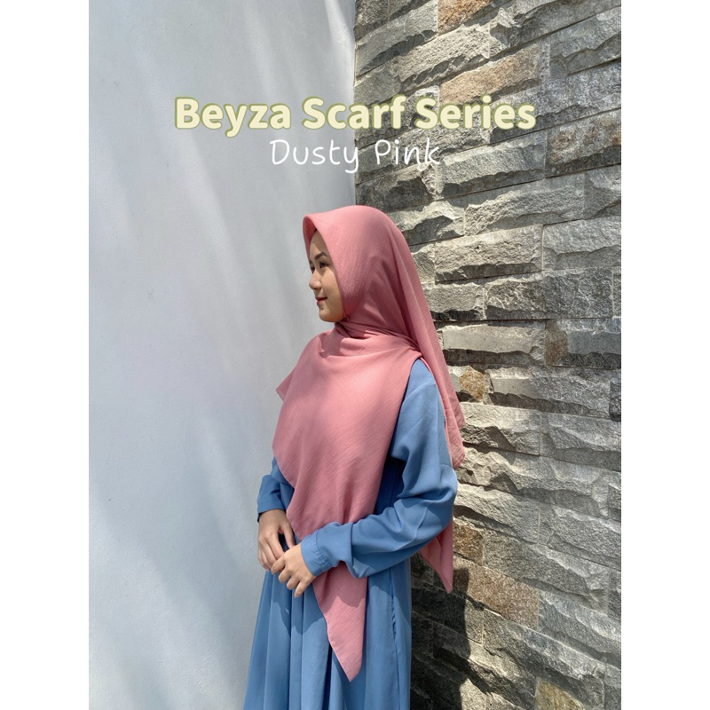 Beyza Scarf Voal Segiempat (Dusty Pink)