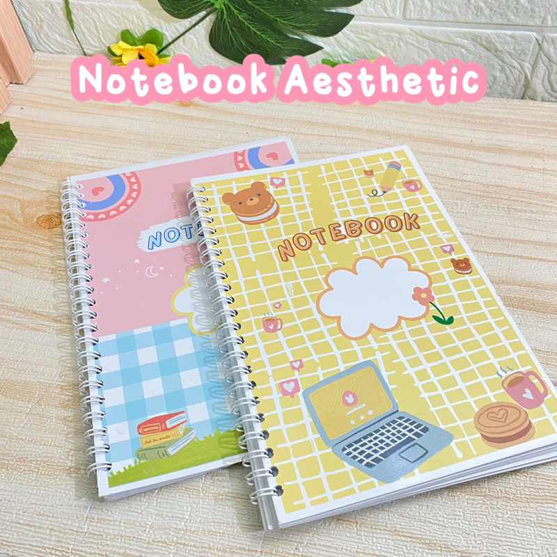 

Notebook B5 A4 A5 A6 Lucu Pastel Aesthetic