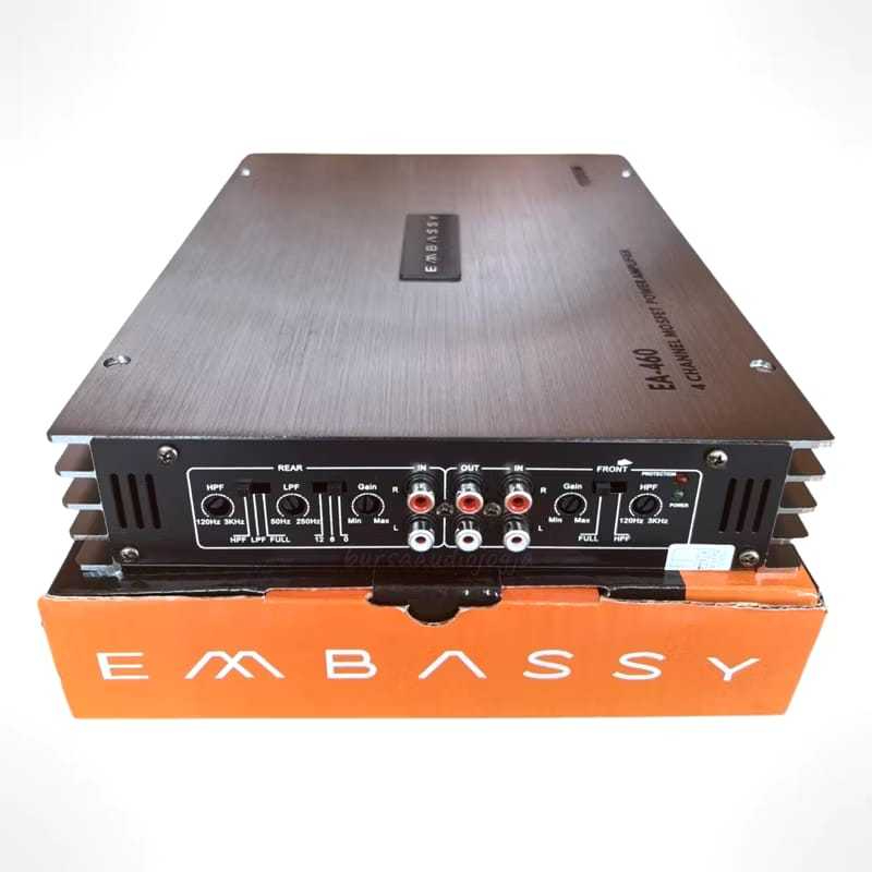 Power Amplifier Embassy EA-460 4 Channel Mosfet Amplifier