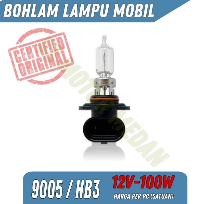 BOHLAM LAMPU HALOGEN HB3 / 9005 12V/100W