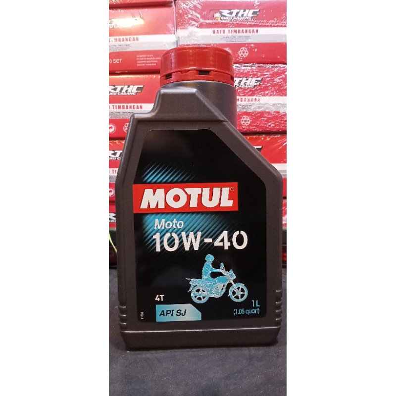 OLI MOTUL MOTO 4T API SJ 10w - 40 1Liter ORIGINAL 100%