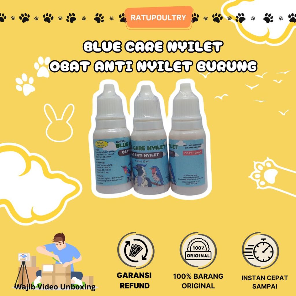 BLUE CARE NYILET | Obat Anti Nyilet Burung