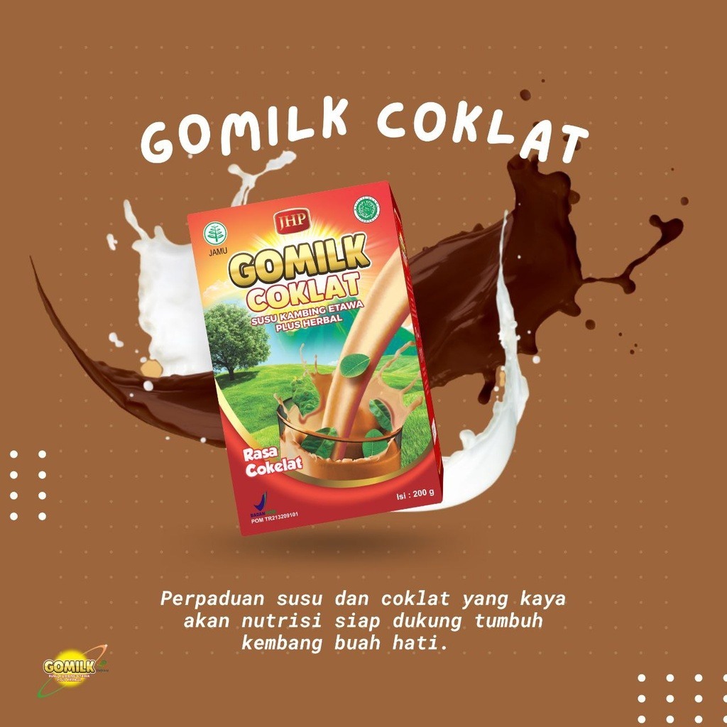 

GOMILK COKLAT Susu Kambing Etawa Plus Herbal - 200g