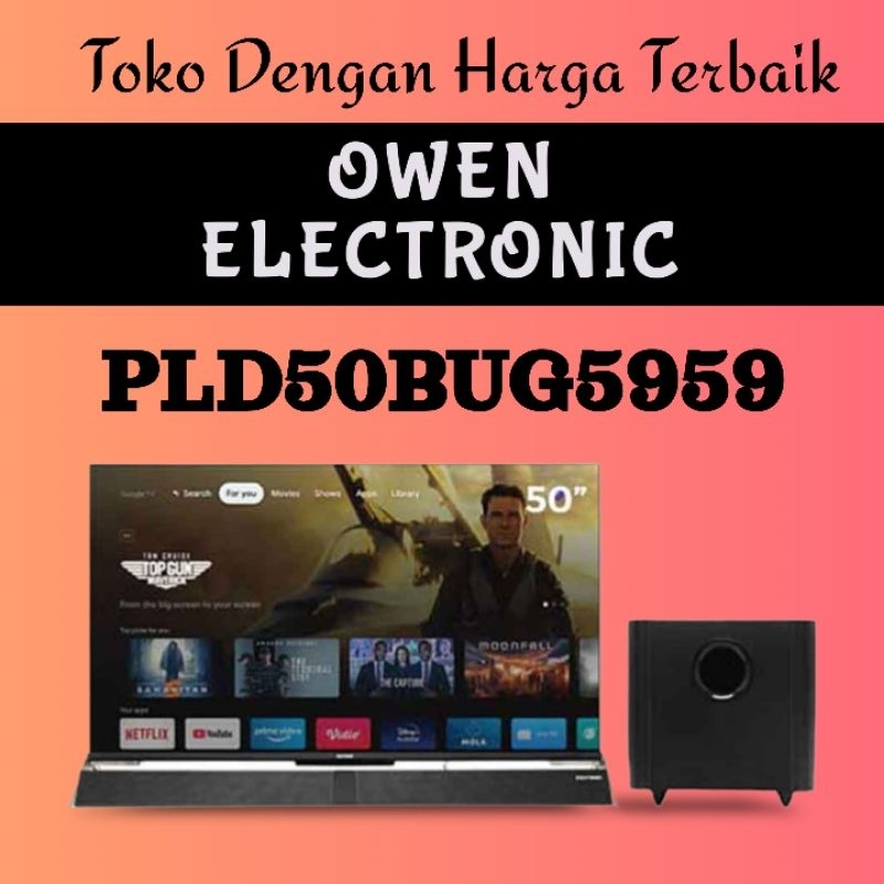 POLYTRON 50 inch 4K UHD GOOGLE SMART TV CINEMAX SOUNDBAR PLD50BUG5959 50BUG5959