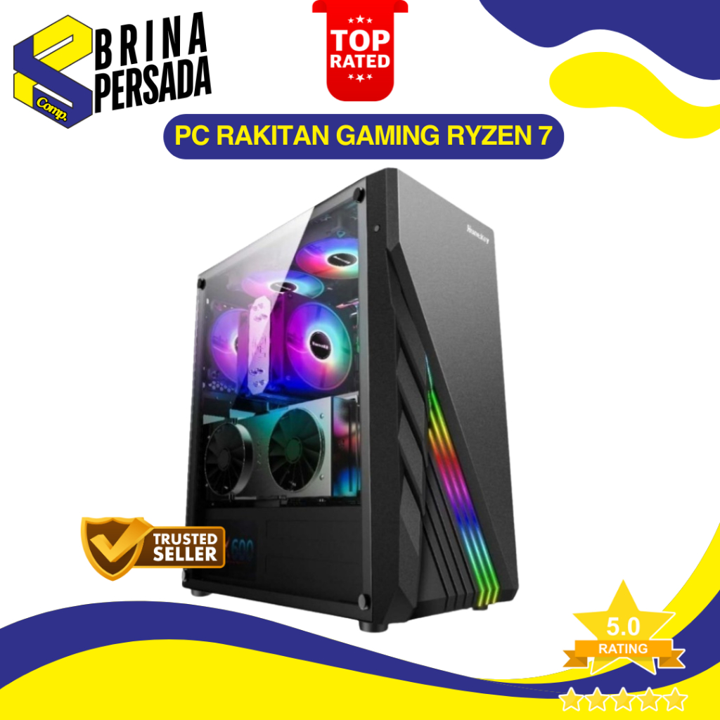 PC Rakitan Gaming Ryzen 7 3700X/RX 590 8GB/16GB DDR4