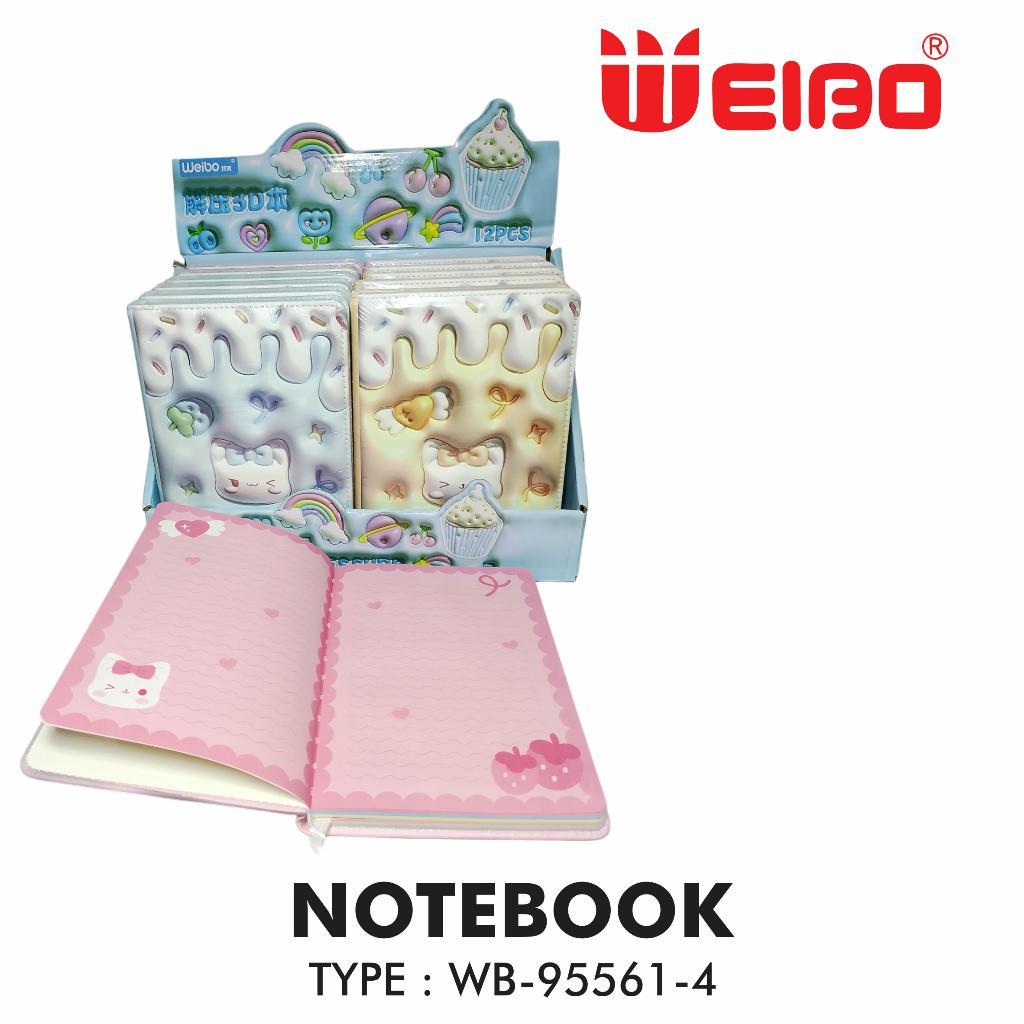 

BUKU CATATAN LUCU 96 LEMBAR FYM WEIBO NOTEBOOK TYPE WB-95561-4 UK. 130 X 183MM