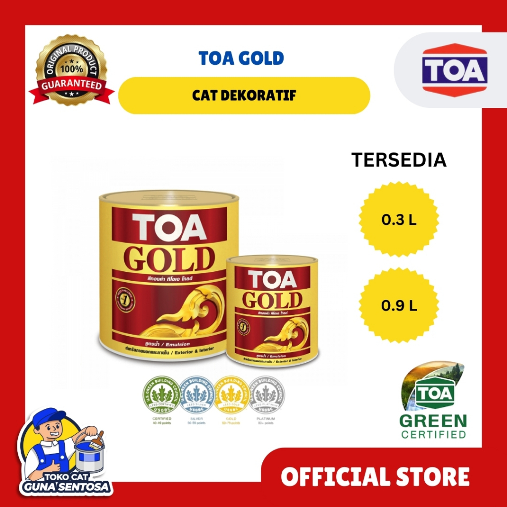 TOA GOLD CAT DEKORATIF INTERIOR ATAU EKSTERIOR