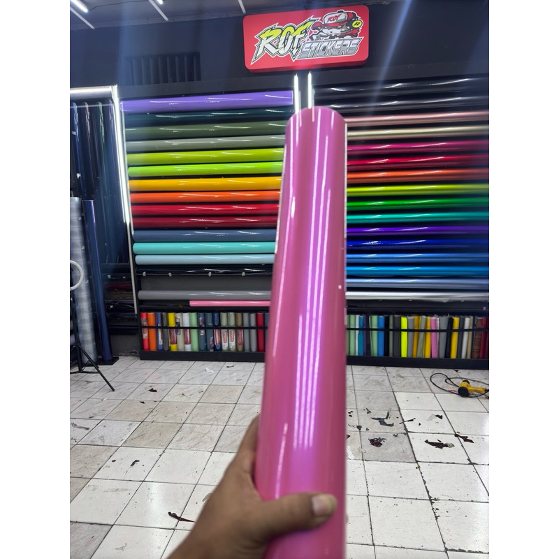 sticker skotlet pink magenta lembayung ungu megic candy premium