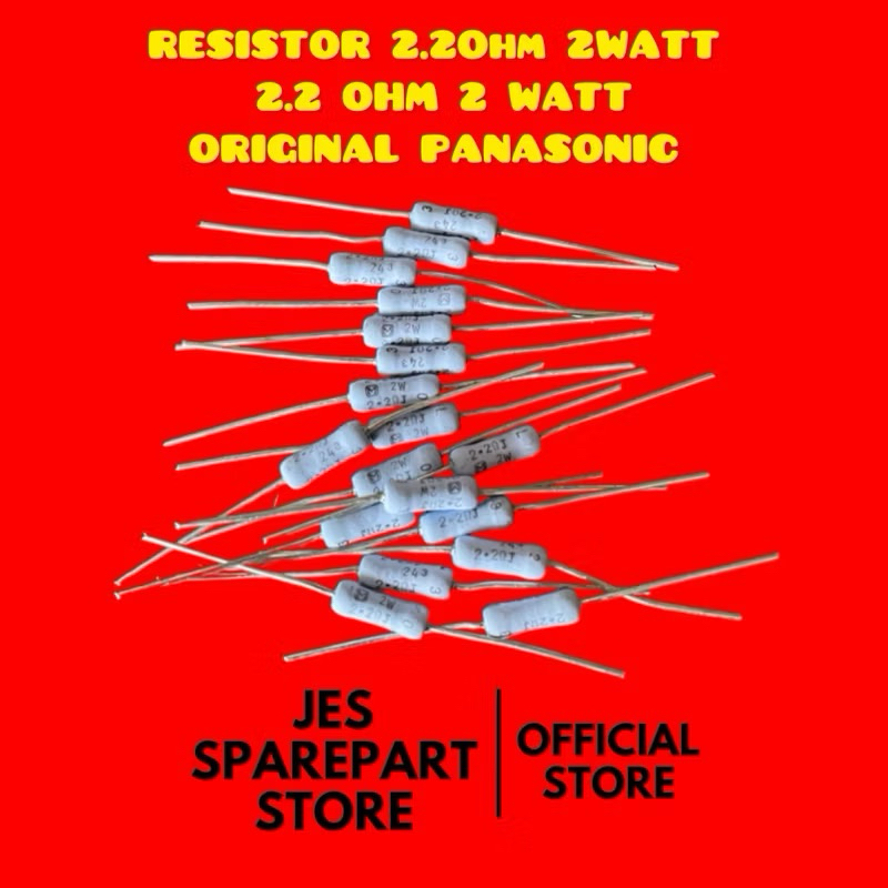 RESISTOR 2.2Ohm 2WATT  2.2 OHM 2 WATT ORIGINAL PANASONIC