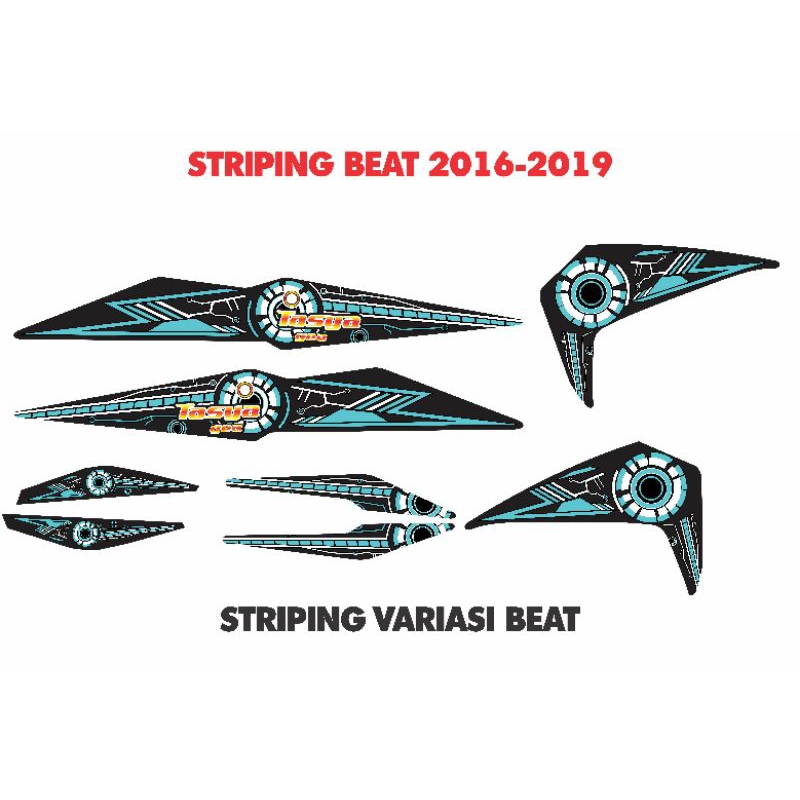 striping beat 2016-2019 striping variasi beat