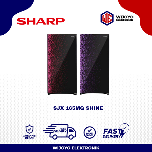 KULKAS SHARP SJ-X165MG SJ 165 MG LEMARI ES 1 PINTU 133 L LOW WATT