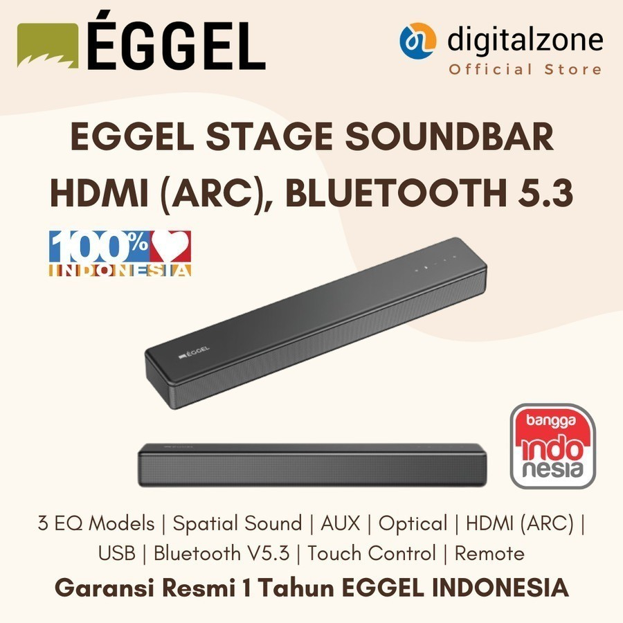 Eggel Stage SoundBar HDMI ARC SoundBar Bluetooth EGGEL Speaker