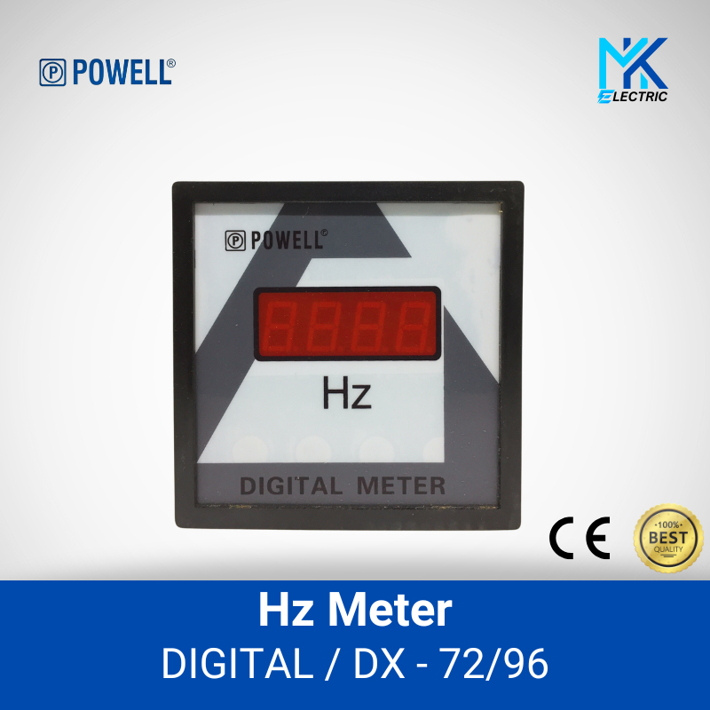 Powell - Digital Hz meter / frekuensi Hz meter digital / class 0.5 / AC 500V 30 - 100Hz