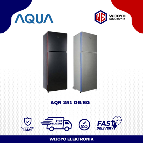 KULKAS AQUA 2 PINTU D251DS GARANSI RESMI TERMURAH