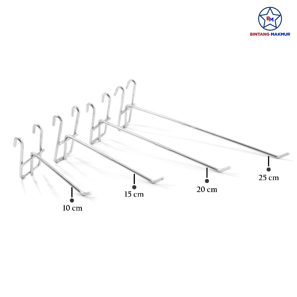 Cantelan / Cantolan / Gantungan / Kaitan Hook Ram Display Stainless