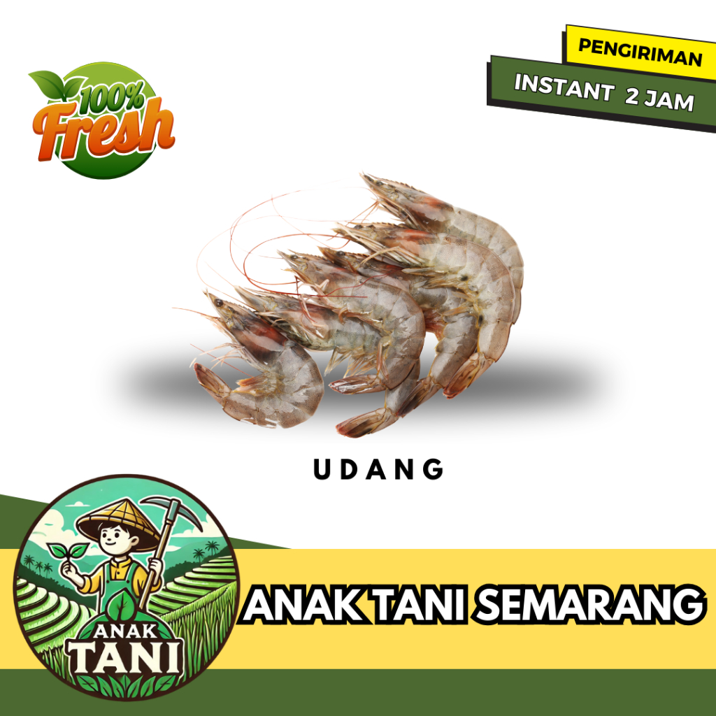 

[ANAK TANI] UDANG SEGAR PER 250 GR SIAP KIRIM INSTANT AREA SEMARANG