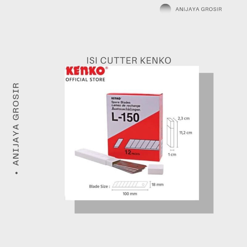 

ISI CUTTER KENKO KECIL A-100 1 PACK