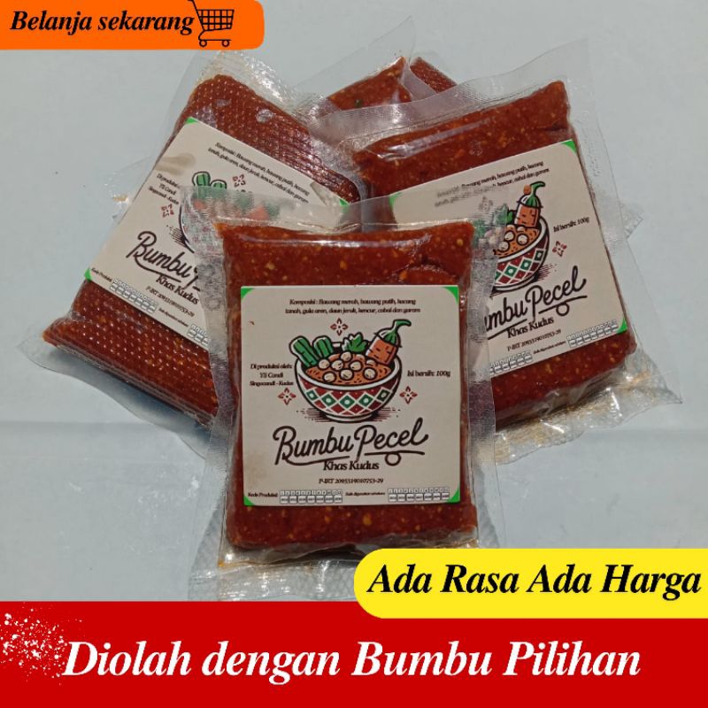 

BUMBU PECEL /SAMBEL PECEL KHAS KUDUS 250 GRAM BUMBU PECEL ENAK PREMIUM ASLI KUDUS TAHAN LAMA TANPA PENGAWET