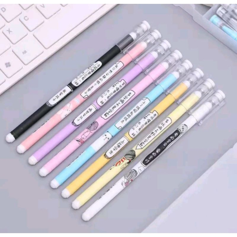 

Amiinah Store Pen Tinta Gel Mekanik Ujung Lancip Pulpen Aksen Japanses Alat Tulis Kerja Pena Gel 0.5mm Bolpoin Warna Hitam Murah Import