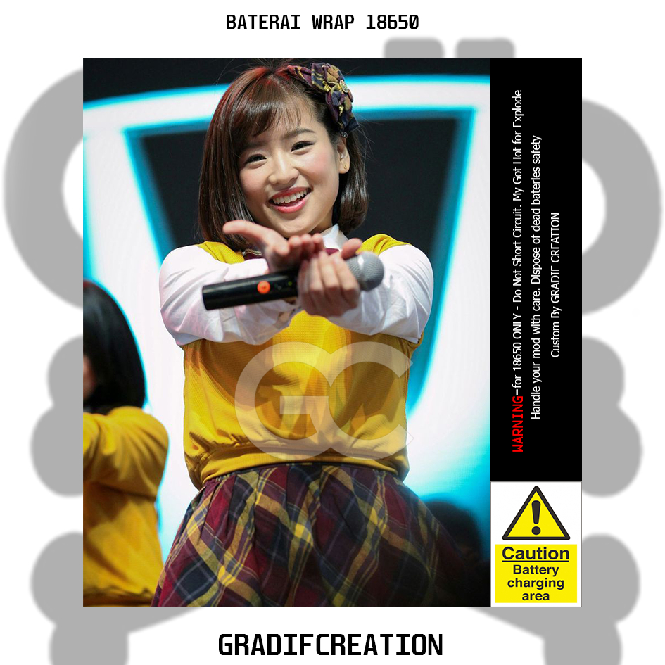 

Stiker wrap baterai 18650 Haruka JKT48