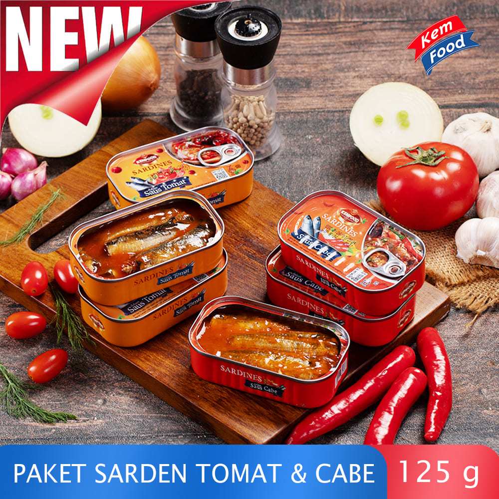 

Kemfood Sarden Series Saus Cabe Dan Saus Tomat - 125 gr