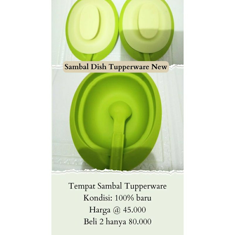 Sambal Dish Tupperware/Tupperware/Tempat Sambal Tupperware/Wadah Sambal Tupperware/Wadah Sambal Mura