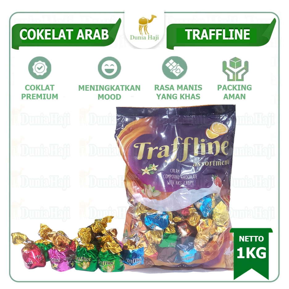 

Coklat Arab Truffline 1KG Traffline Turki With Rice Crispy Cokelat