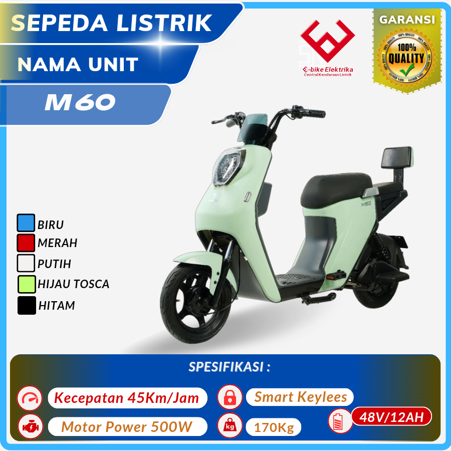 Sepeda Listrik Uwinfly M60 Murah Garansi Resmi-Sepeda listrik Terbaru-Sepeda Listrik Dewasa