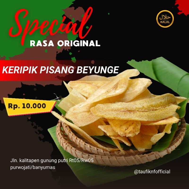 

Keripik pisang original/manis