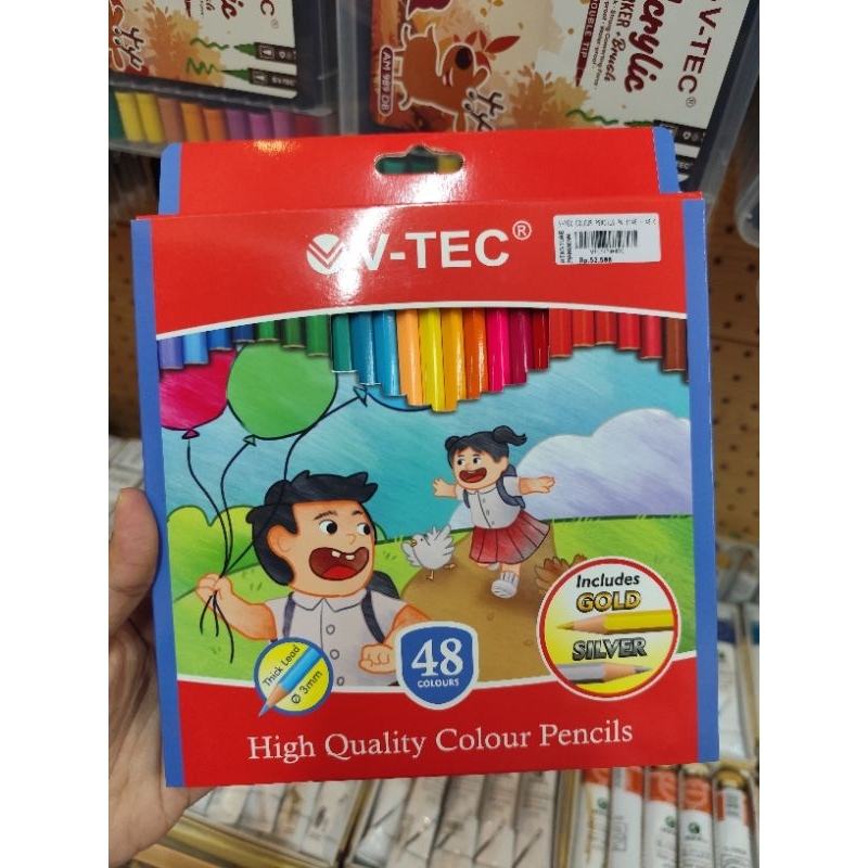 

V-TEC COLOUR PENCIL PW 1136 / PW 1148 | PENSIL WARNA MERK V-TEC ISI 36 WARNA & 48 WARNA