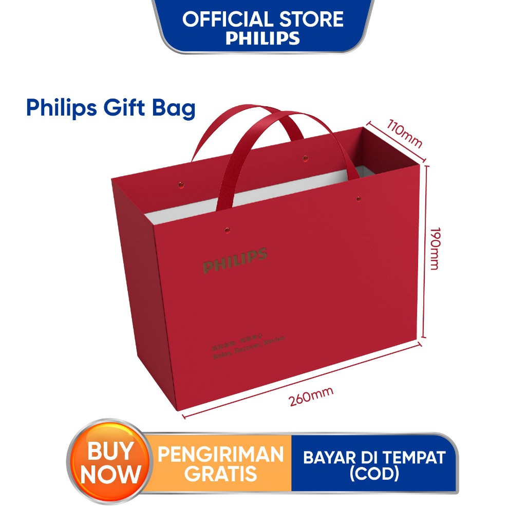 Philips Massager gift bag 260*110*190mm Suitable for PPM7303 / PPM2522 / PPM3306N PPM7501
