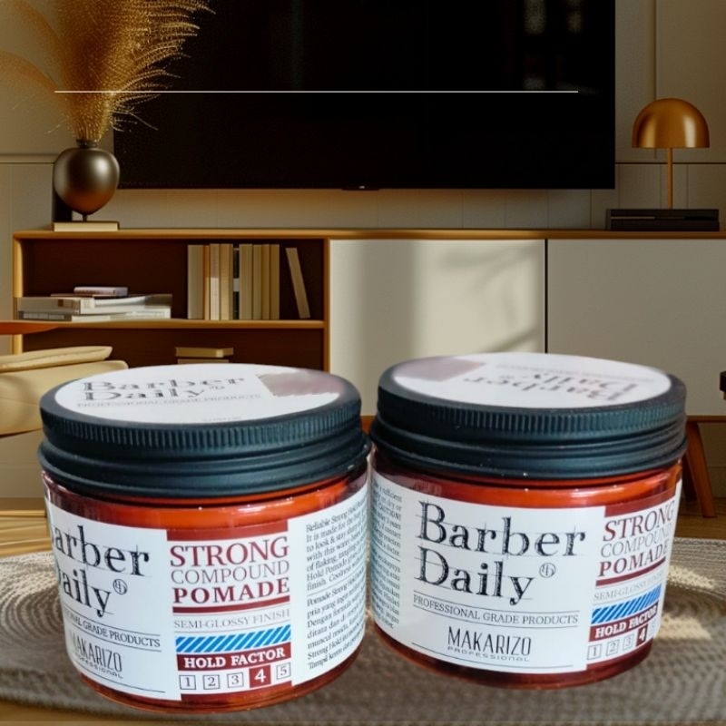 Professional Barber Daily Strong Compound Pomade 120 gram // POMADE // ORIGINAL MAKARIZO // MINYAK R