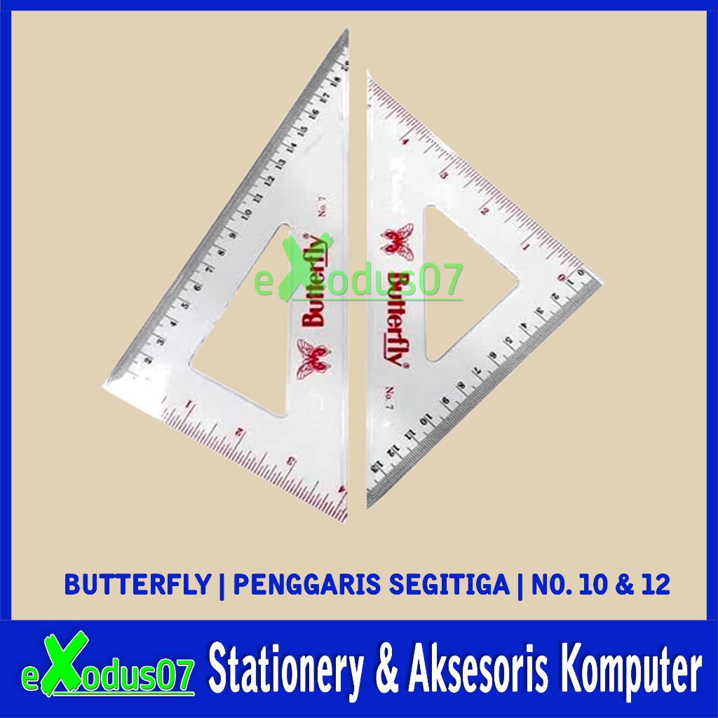 

PENGGARIS SEGITIGA BUTTERFLY