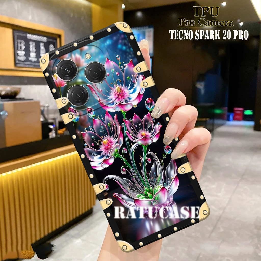 CASE TECNO SPARK 20 PRO SPARK 20 SPARK 20C - Softcase Pro Camera Tecno Spark 20 MOTIF  Case Pro Came