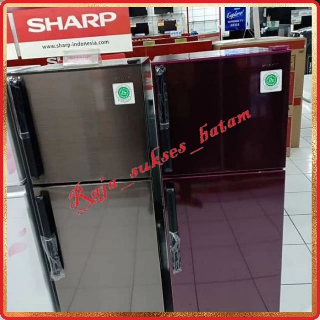 Sharp Kulkas 2 Pintu SJ-246GC-SD/SR / SJ 246 GCSD GCSR 205L BATAM
