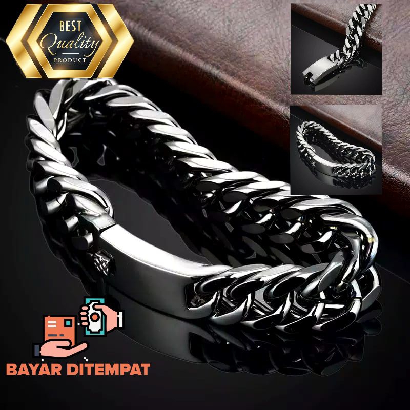 gelang pria stainless steel