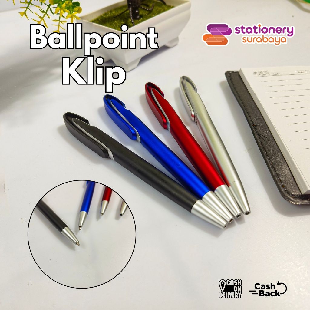 

Ballpoint Pena pulpen Clip Bolpen Klip Murah Souvenir Pernikahan Acara promosi perusahaan model cetek tinta hitam beragam warna
