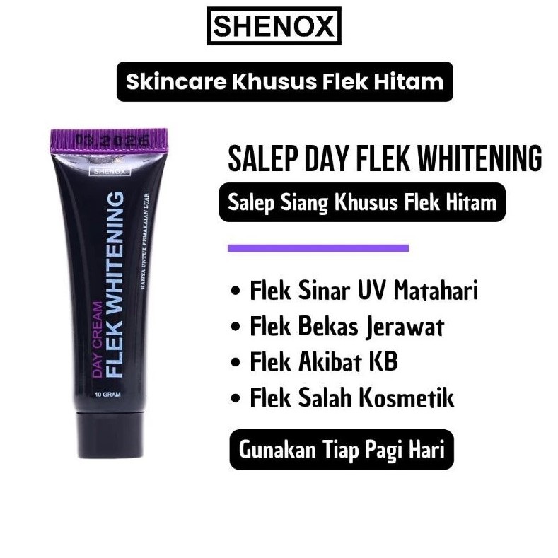 Shenox Skincare Salep Flek Day Whitening Resmi BPOM | Salep Pagi Flek Hitam