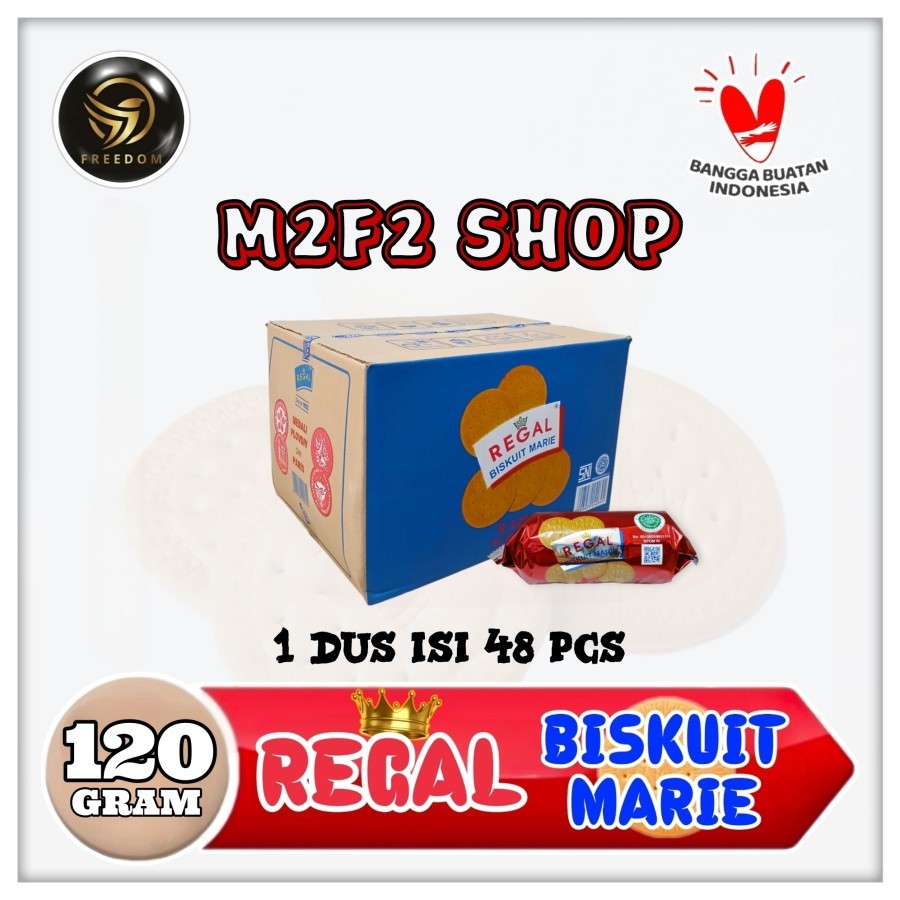 

Biskuit Marie Regal Original Roll - 120 gr (Kemasan Karton)