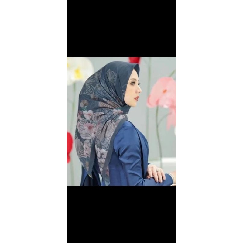 orchide navy buttonscarves vvgc preloved kompliy bok asli
