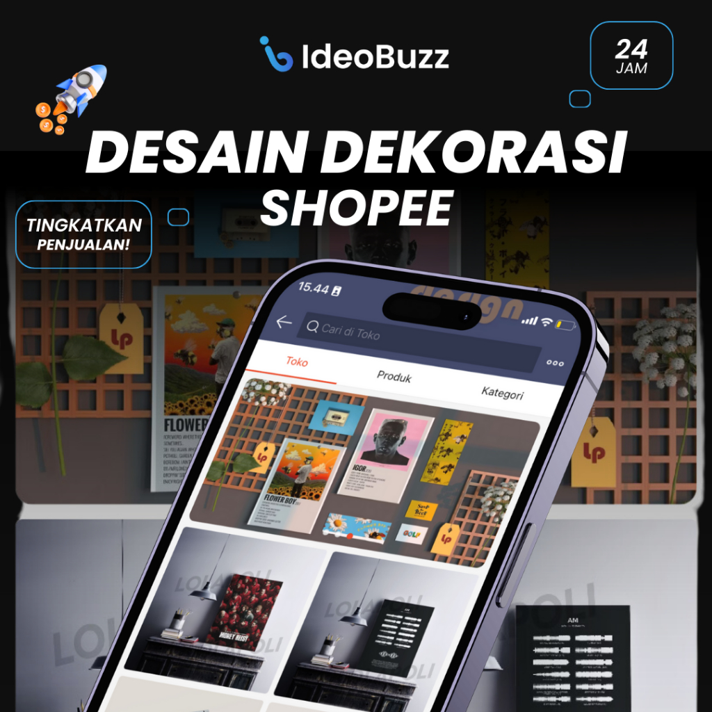 Jasa Desain Dekorasi Toko Shopee | Banner Shopee  | Murah Berkualitas Profesional