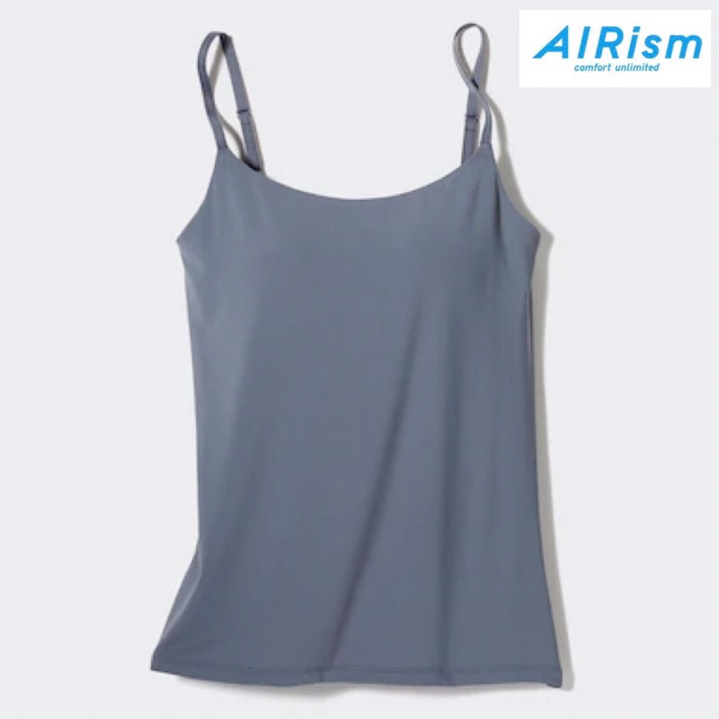 UNIQLO Women AIRism BRA Kamisol Kaos Dalam Tank Top Wanita Black