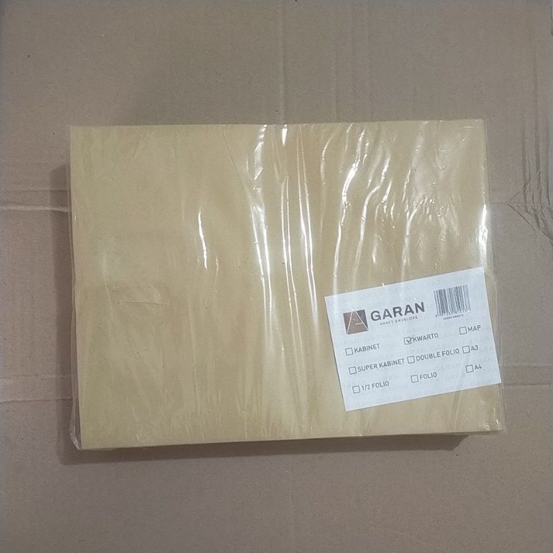 

HJK Amplop Coklat Kwarto Garan (100 Pcs)