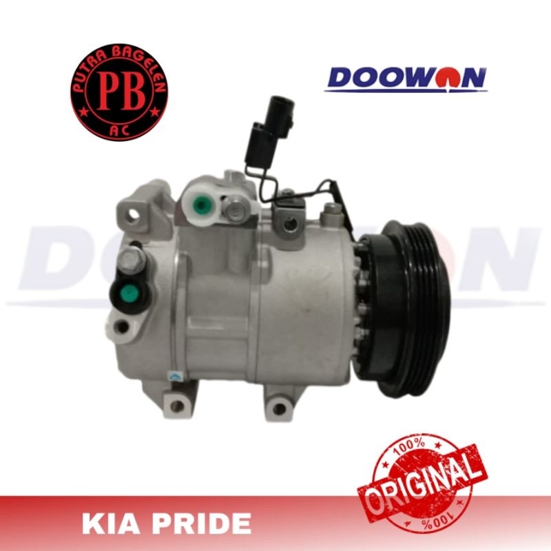compresor kompresor ac mobil original DOWOON KIA RIO KIA PRIDE OLD